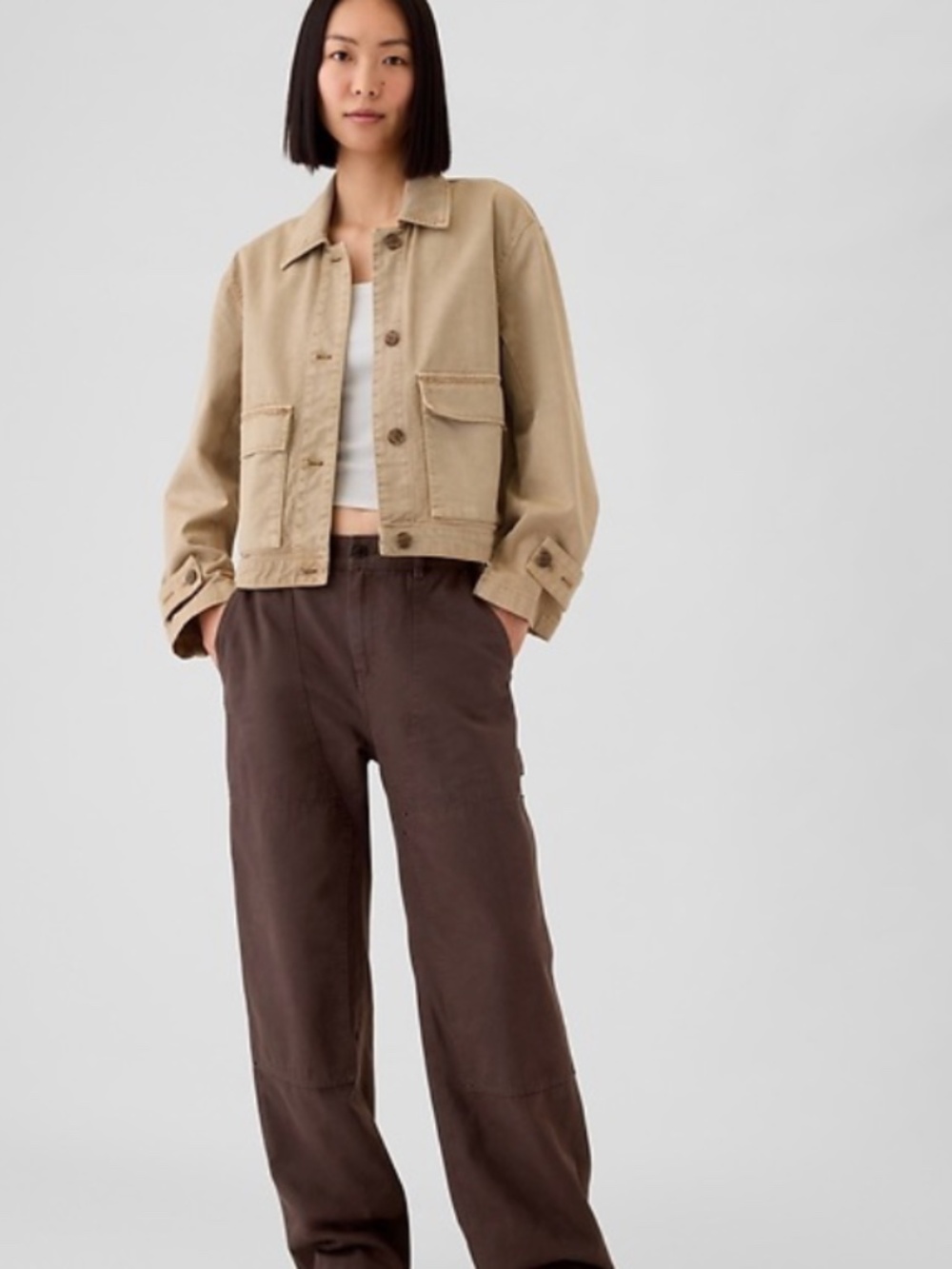 GAP High Rise Double-Knee Carpenter Pants